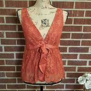 Free People Chante Lace Frenchie Kiss Crop Tank